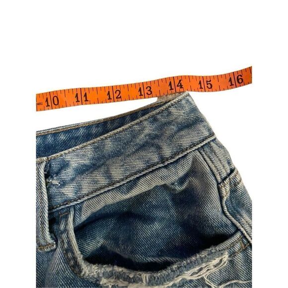 Flying Monkey Ultra High Rise Straight Leg Jeans Destroyed Distressed The Buckle - Picture 14 of 15